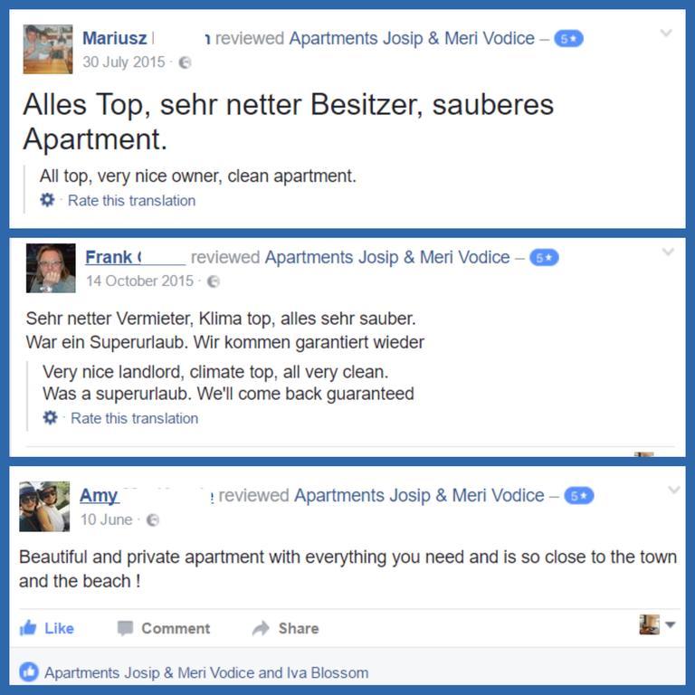 Apartments Meri Водице Екстер'єр фото